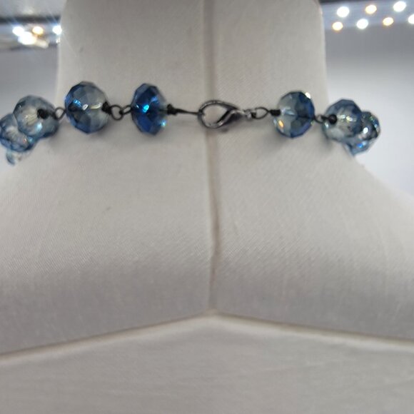 Statement Gothic Inspired Multi Rhinestone Cross Necklace - Picture 6 of 10